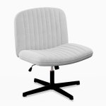 Chaise coque design Naspaluro velours gris reglable