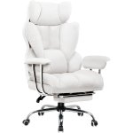 Silla Gaming GTPLAYER Ergonómica con Reposapiés Telescópico 180 kg Blanco