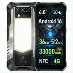 Oukitel WP100 Plus 4G 12GB 512GB 6.8" Preto