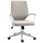 Silla escritorio giratoria Welltin beige ergonómica basculante altura ajustable