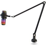 Microfone Krom Kaze Pro USB cardioide e omnidirecional com RGB