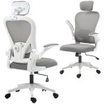 Silla de oficina Welltin 921-796V00GY ergonómica malla gris soporte lumbar
