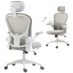 Sedia Ufficio In Rete Grigia con Supporto Lombare 4D