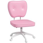 Silla de escritorio Welltin 921-687V00PK rosa sin brazos altura ajustable 120 kg