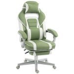 Silla Gamer Reclinable 150° Welltin con Reposapiés y Soporte Lumbar Verde