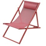 Tumbona reclinable Sabaideco Paros Terracota Textilene Exterior Plegable
