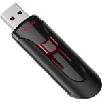 Unidad flash USB SanDisk Cruzer Glide 64GB USB 3.0 retráctil negra y roja