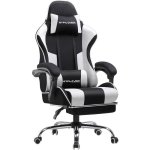 Sedia Gaming GTPLAYER con Poggiapiedi e Massaggio Lombare Regolabile