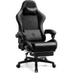 Cadeira Gaming GTPLAYER Reposapiés Altifalantes 151kg Preto-Vermelho