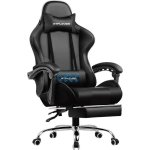 Sedia Gaming GTPLAYER Ergonomica con Poggiapiedi e Massaggio USB