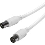 Cable coaxial Vivanco 3 m con conectores macho/hembra y protección 90%