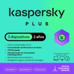 Kaspersky Plus Internet Security 3 Dispositivos Licencia 2 Años Descarga Digital