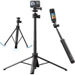 Trípode Selfie Ulanzi TT24 2 en 1 Sistema CKA para DJI Pocket, DJI Osmo Action, GoPro, Insta360