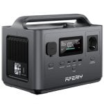 Station d’énergie Aferiy 256Wh 400W 6 ports AC, USB-A, USB-C Batterie LiFePO4 Portable