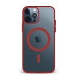 Capa híbrida antichoque Dam Electronics silicone e PVC transparente para iPhone 15 Pro