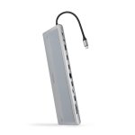 HUB USB-C 12 en 1 Nanocable HDMI 4K DisplayPort Ethernet USB 3.0 PD 100W