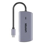 Hub Unitek 6 puertos 5 Gbps modelo D1113CGY01 con carga 100W y HDMI