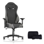 Chaise Gaming Rolipo KARNOX Gris Foncé Reclinable 155° Support Lombaire