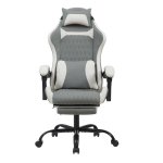 Cadeira Gaming Ergonomica Rolipo W3490-6072-GW Reclinavel 135°