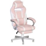 Chaise gaming Rolipo 921-773V00PK Ergonomique Rose Repos-pieds