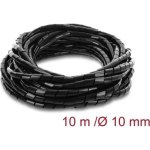 Tubo espiral Delock 22083 10 mm negro 10 m