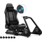 Cockpit GTPLAYER Sim Racing com Altifalantes e Suporte para Volante e Pedais