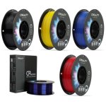 Creality PETG Color Pack (5 kg) Negro/Azul/Azul Transparente/Amarillo/Rojo