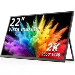 Monitor PC Uperfect 22" QHD 2K 60Hz QLED 137% sRGB 101% DCI-P3 VESA Pieghevole