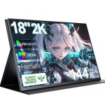 Monitor PC Uperfect 18" QHD 2K 144Hz QLED 133% sRGB 100% DCI-P3 FreeSync VESA Type-C Mini HDMI