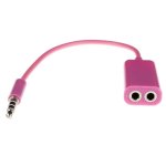 Cable minijack Dam Electronics doble entrada 3,5 mm PVC y metal