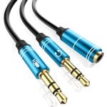 Splitter Dam Electronics Minijack femmina a doppio maschio microfono altoparlante