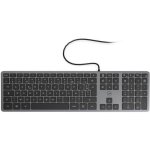 Tastatur Mobility Lab Ml311173 Slim Azerty Space Grey mit Ziffernblock und Multimedia-Tasten