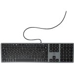 Teclado Mobility Lab DesignTouch ergonómico ultra fino con cable USB AZERTY Mac