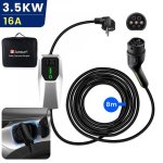 Chargeur Type 2 JUNSUN 3,5 kW 16 A 8 m IP67