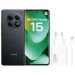 Xiaomi REDMI Note 15 4G 8GB 256GB 6.77" Negro Incluye Cargador 33W