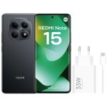 Xiaomi REDMI Note 15 4G 8GB 256GB 6.77" Negro Incluye Cargador 33W