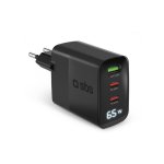 Chargeur USB-C SBS 65W LCD 3 ports