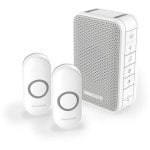 Sonnette Honeywell DC313NFB sans fil 150 m portée IP55 blanc intérieur