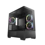 PC Gehaeuse DeepCool CG380U 3F Turm Schwarz Temperiertes Glas RGB