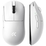 Ratón MCHOSE A7 V2 Ultra Wireless 42000 DPI Blanco Dock Magnético