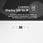 Frigorífico Una Puerta Aspes ARI82600EC No Frost 81,8cm 121L E Blanco Display LED táctil