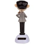 Figura Solar Mr. Bean Con Osito Teddy 15 Cms
