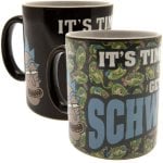 Taza Térmica Cambia Con El Calor It's Time To Get Schwifty Rick & Morty Cerámica 320 Mls
