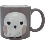 Taza Hedwig Hogwarts Is My Home Kawaii Harry Potter Con Relieve Cerámica 350 Ml
