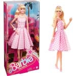 Figura Barbie Con Vestido Rosa Gingham Articulada 30 Cms