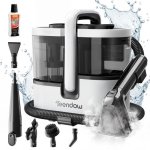 Aspirador de Tapicerías Teendow 1800W 16KPa Vapor 100°C Agua Caliente 60°C Blanco