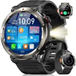 Blackview Military Smartwatch Bluetooth 1,45inch Nero Cinturini Doppi