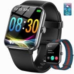 Blackview Smart Watch Bluetooth 5.3 1,85'' Nero Cinturino S/M Impermeabile 1ATM