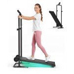 Zusammenklappbares Laufband AKLUER LCD Kompakt Leise Leicht