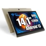 Tablette Meswao B1 Wi-Fi 14,1" 6 Go 128 Go Doré Caméra
